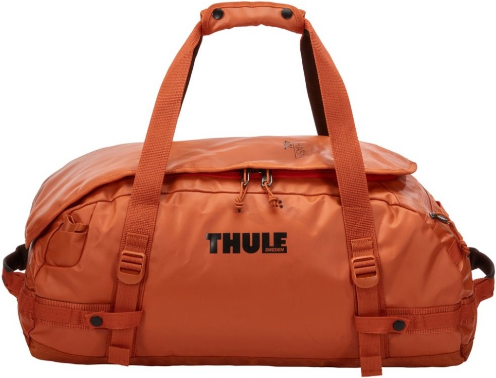 thule, cestovná taška, nepremokavá, váha 1,4kg, po zložení v malom rozmere, thule, 40 L, farba autumnal (jesenná oranžová)