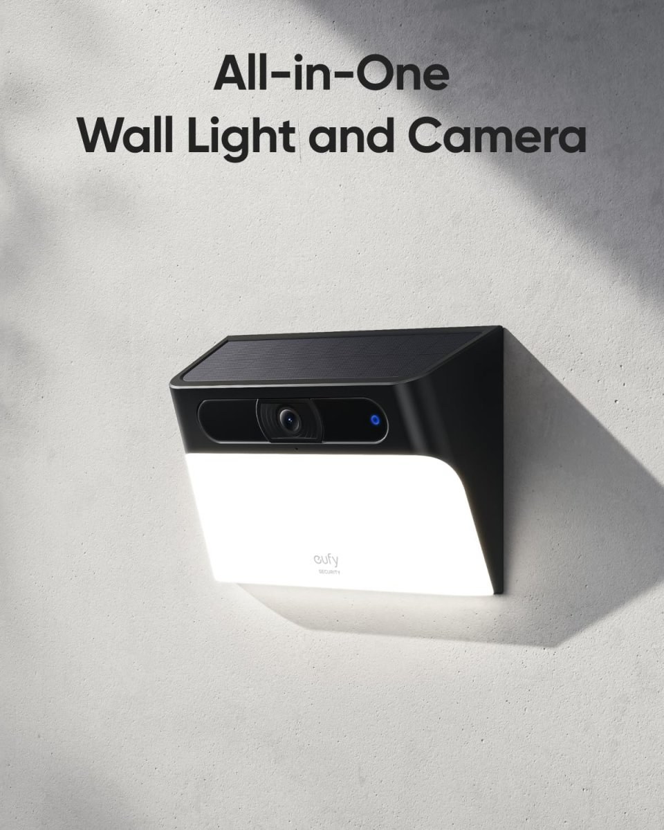 その他 Anker Eufy Solar Wall Light Cam S120 Anker Eufy Solar Wall Light Cam S120 - IP kamera