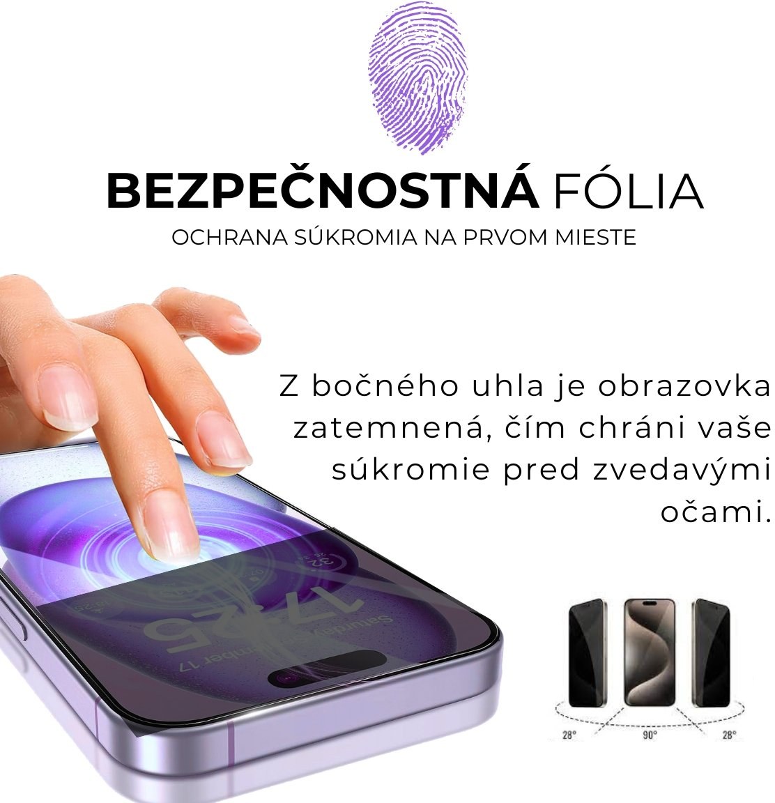 SBS Fast Skin PRVACY MATT ochranna folia na mobil