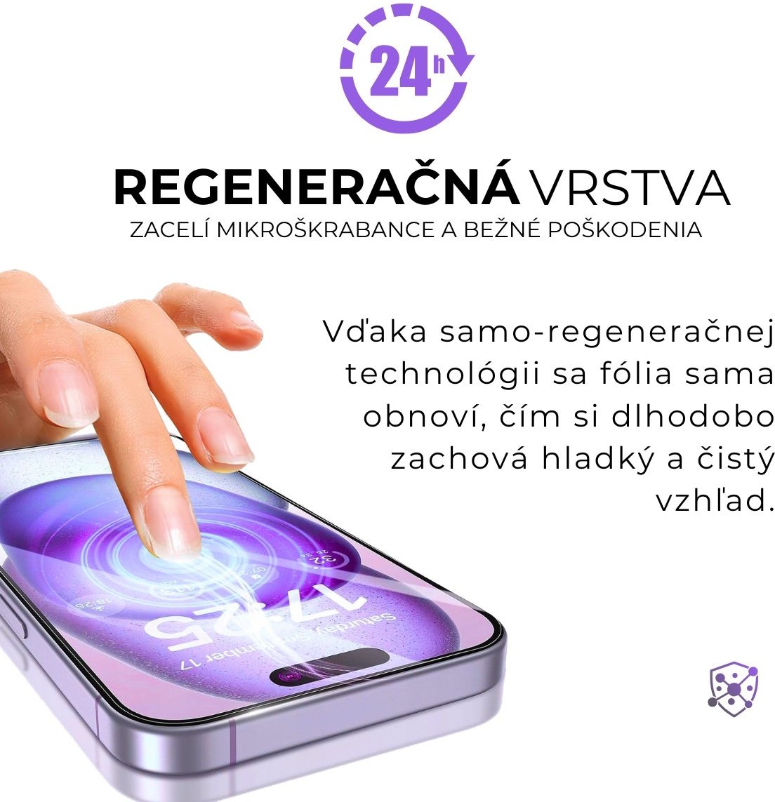 SBS Fast Skin PRVACY MATT ochranna folia na mobil - regeneračná vrstva