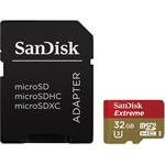 SanDisk microSDHC 32GB + adaptér, class 4