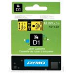 páska DYMO 45018 D1 Black On Yellow Tape (12mm)
