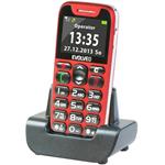 EVOLVEO EasyPhone, mobilný telefón pre seniorov, červený