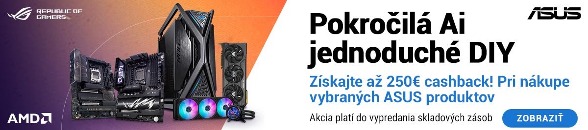 ASUS cashback až 250€