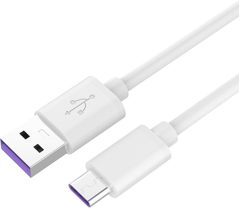 PremiumCord kábel USB 3.0 na USB-C M/M, super rýchle nabíjanie 5A,  prepojovací 1,0m biely | Datacomp.sk