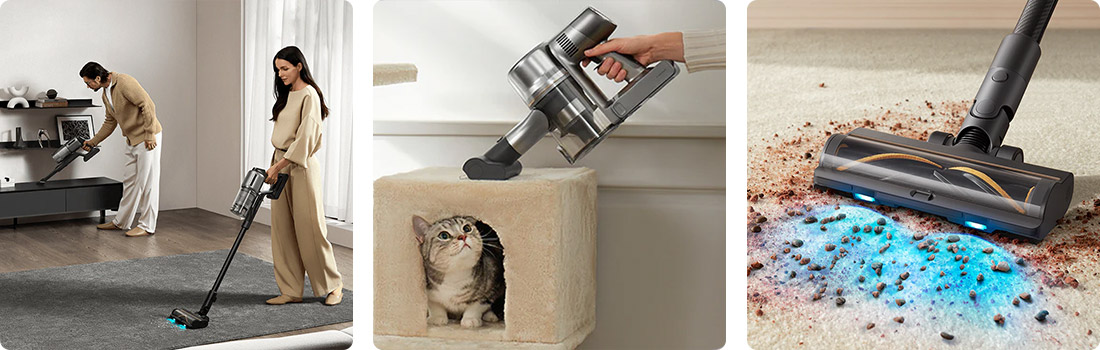 Dreame suché tyčové vysávače