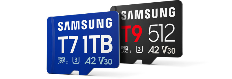 Samsung microSDXC T7 a T9