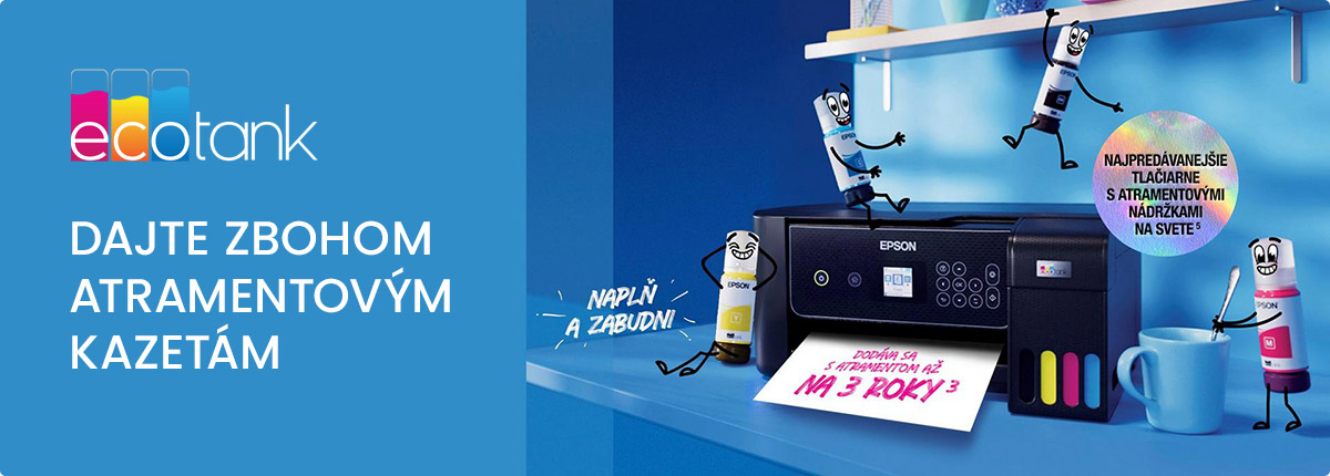 Epson EcoTank - dajte zbohom atramentovým kazetám