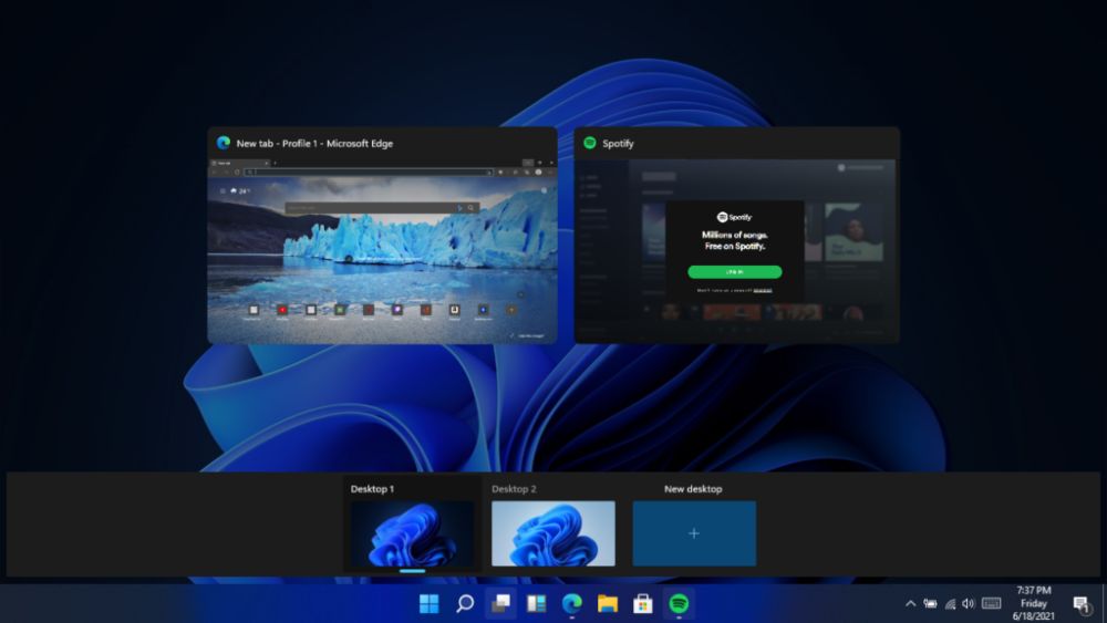Windows 11 virtuálne desktopy