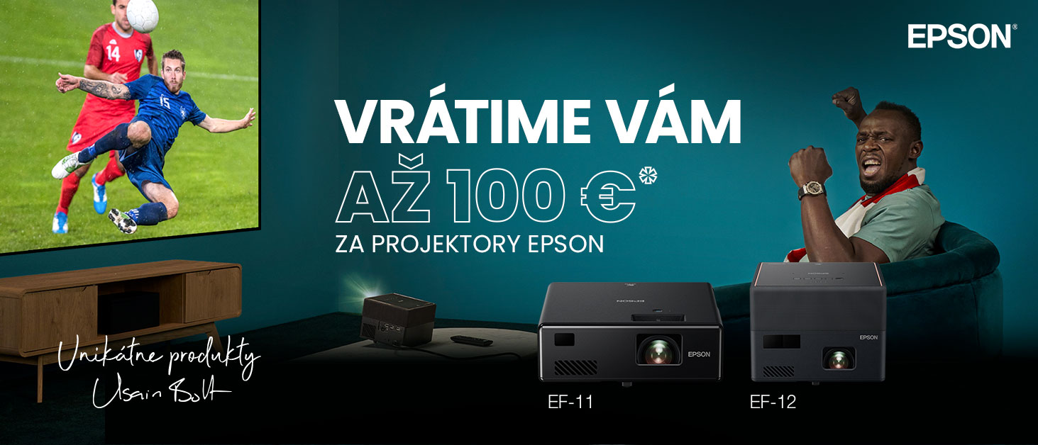 Epson Cashback - získajte späť až do výšky do 100€