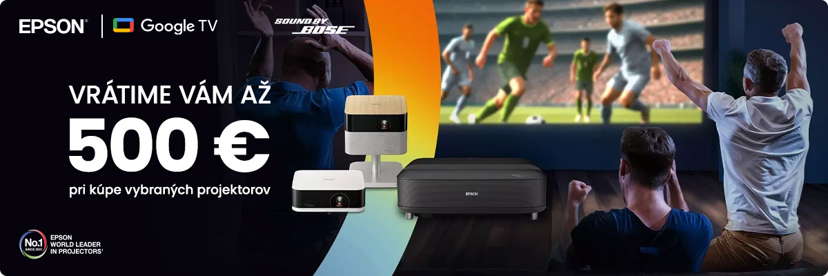Epson Cashback - získajte späť až do výšky do 500€