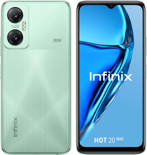 Infinix Hot 20 5G NFC, 128 GB, Dual SIM, zelený