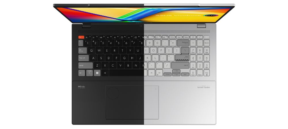 farebné prevedenie Asus VivoBook Pro 16X OLED 3D čierne a strieborné