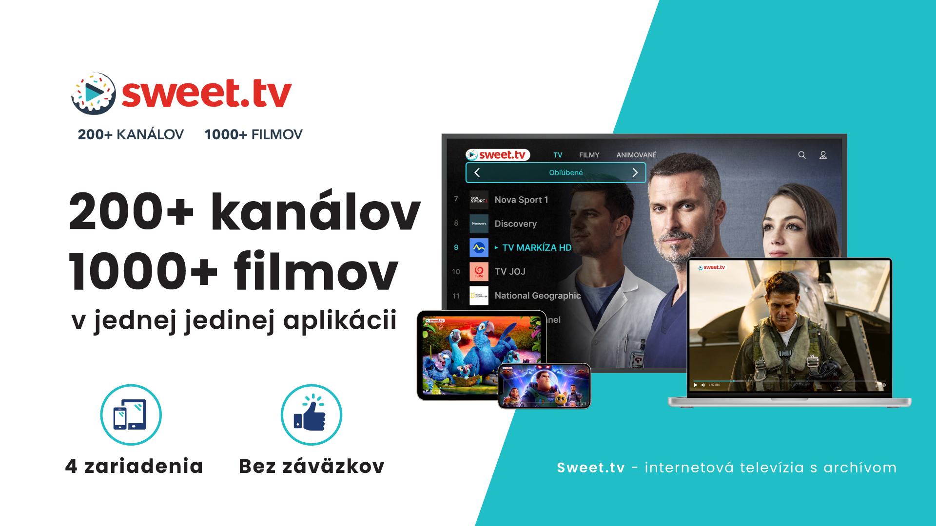 Online televízia zdarma SWEET.TV