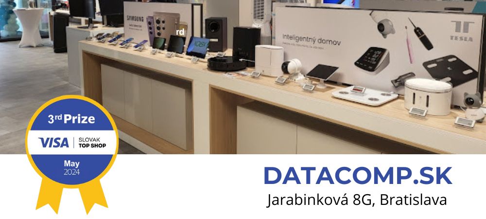 Datacomp majovým finalistom súťaže Visa Slovak Top Shop