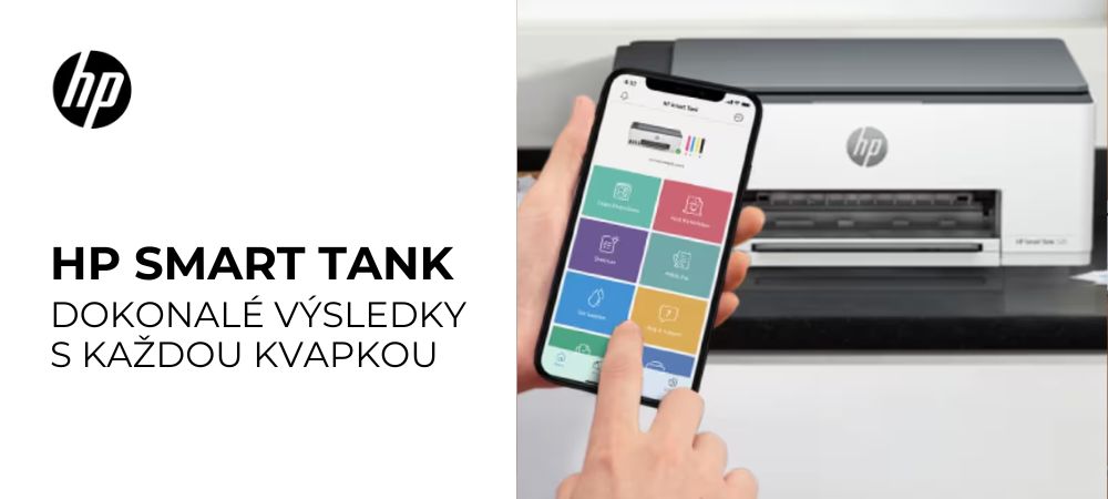 Vymeňte starú tlačiareň za novú HP Smart Tank tlačiareň