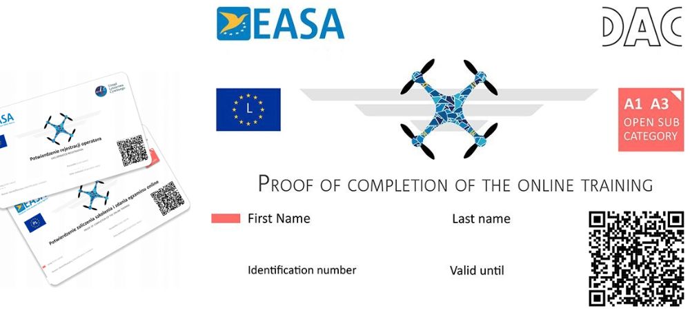 piloting preukaz pre dron