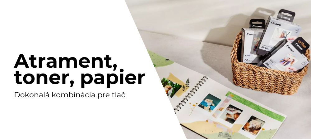 Canon Spotrebný materiál: Atrament, toner a papier