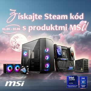 Získajte Steam kód s produktmi MSI!