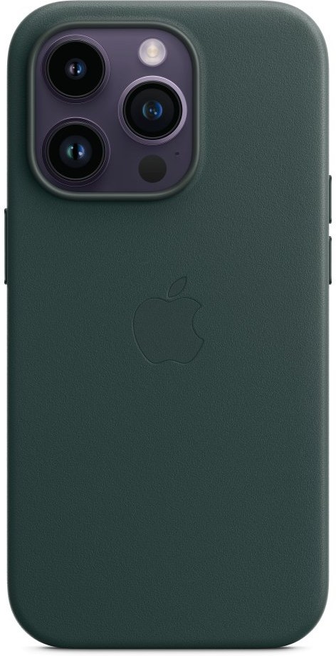 iPhone 14 Pro Max Leather Case with MS Forest Gre