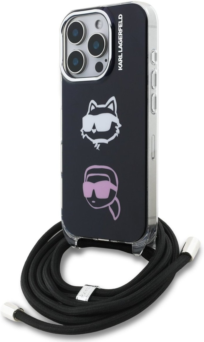 CG MOBILE Karl Lagerfeld KLHMP16SLGCHSGH - Cover per iPhone 16 6.1, colore: Trasparente