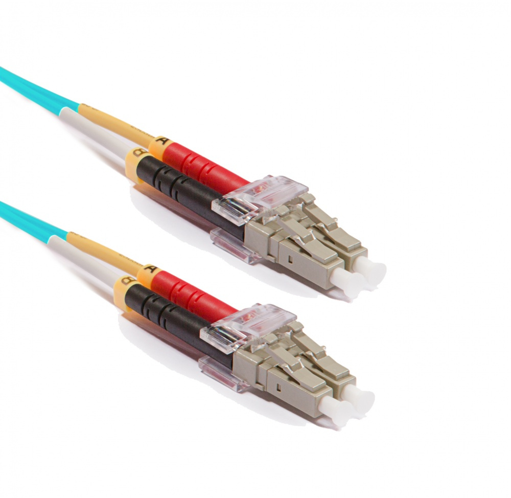 Keline optický patch kábel LC-LC Duplex, OM3, 50/125µm, LSOH, 30,0 m