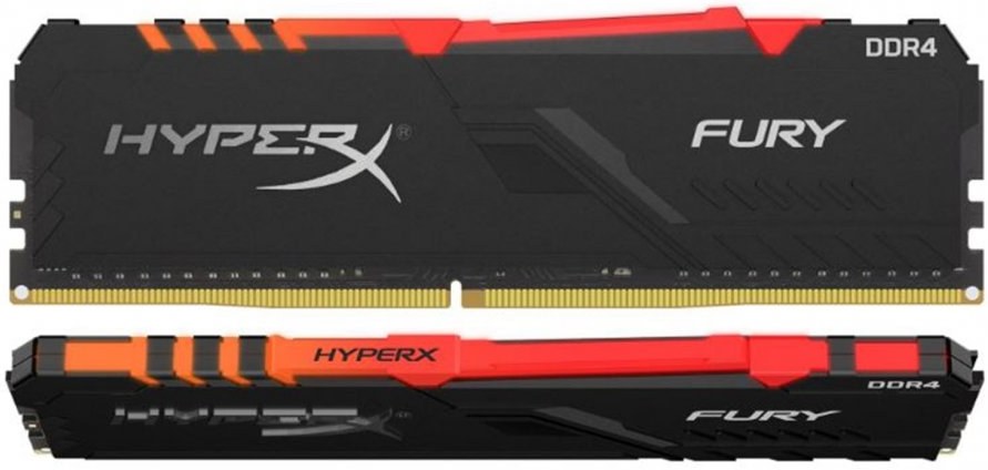 Kingston Hyperx Fury Rgb Dimm Kit 16gb Kingston HyperX Fury, DDR4, DIMM, 3733 MHz, 16 GB (2x 8 GB kit), CL19