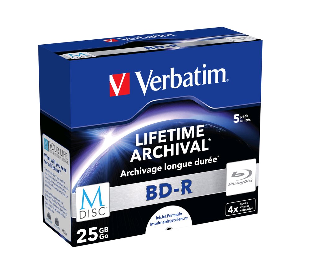 Verbatim BD-R 25GB 4x Printable jewel box, 5ks/pack | VÝPREDAJ
