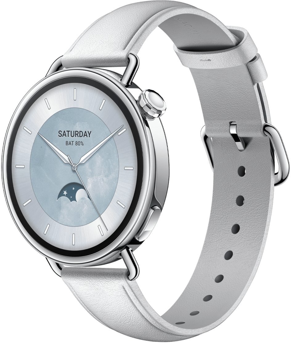Xiaomi Watch S4 41mm, inteligentné hodinky, biele